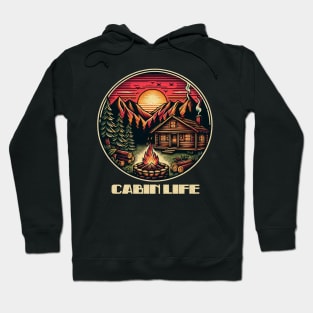 Cabin life sunset Hoodie